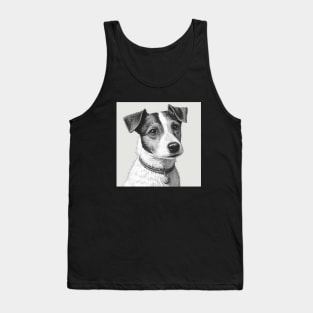 Jack Russell Terrier Pen and Ink Tank Top